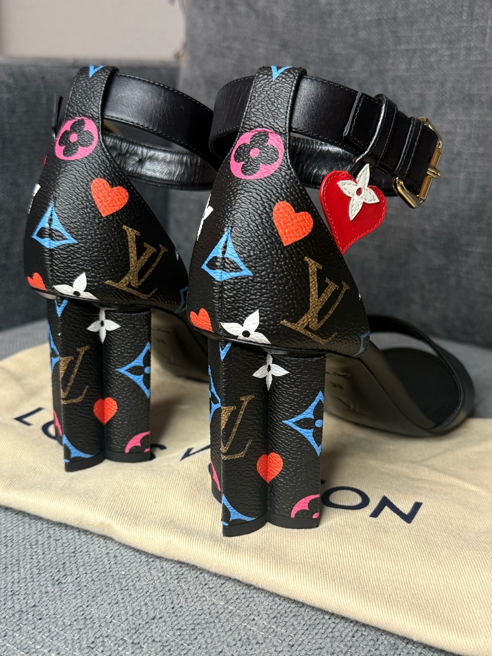 Louis Vuitton monogram multicolor Game On silhouette sandals - Picture 6 of 9